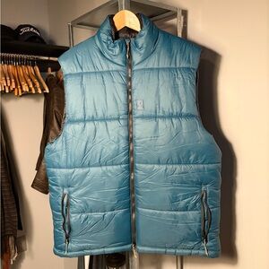 Topo Designs Teal Puffer Vest